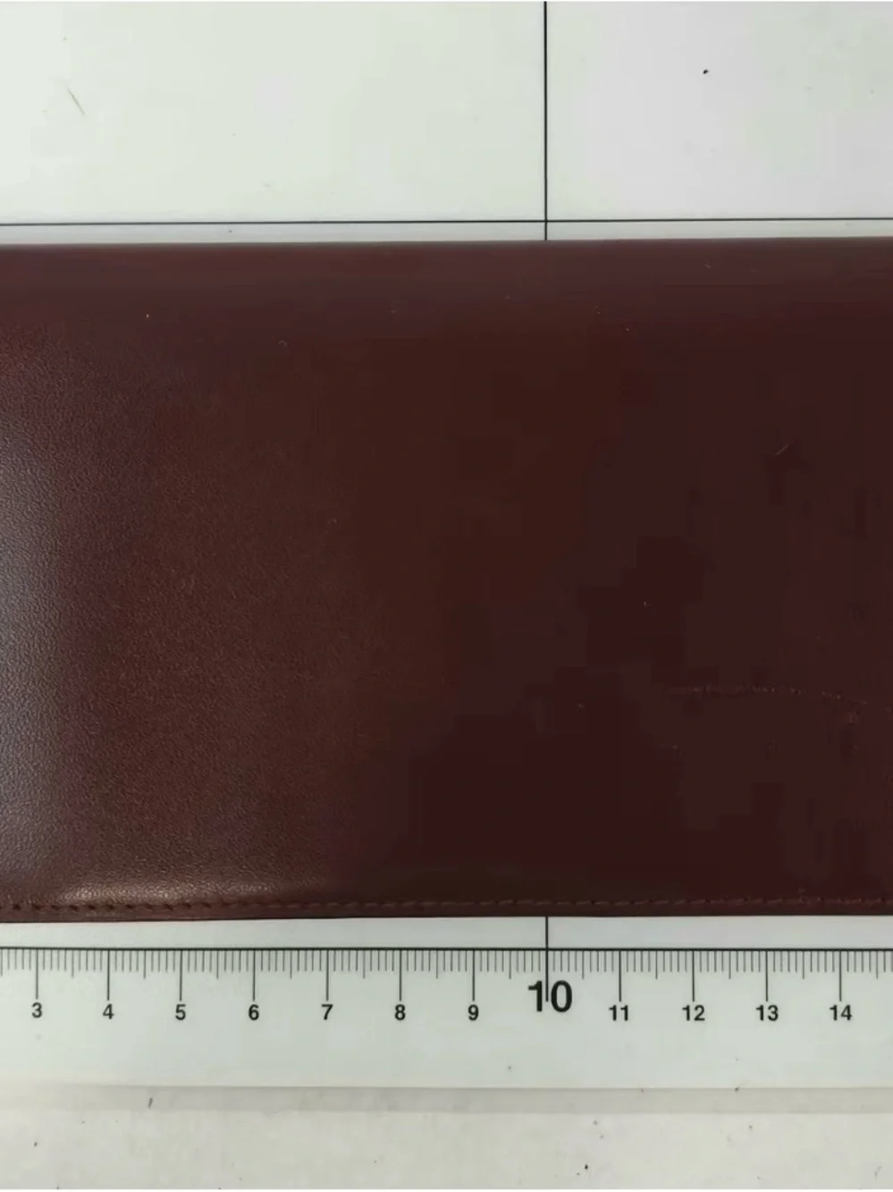 Cartier Burgundy Leather Long Wallet with Gold Corner Hardware
